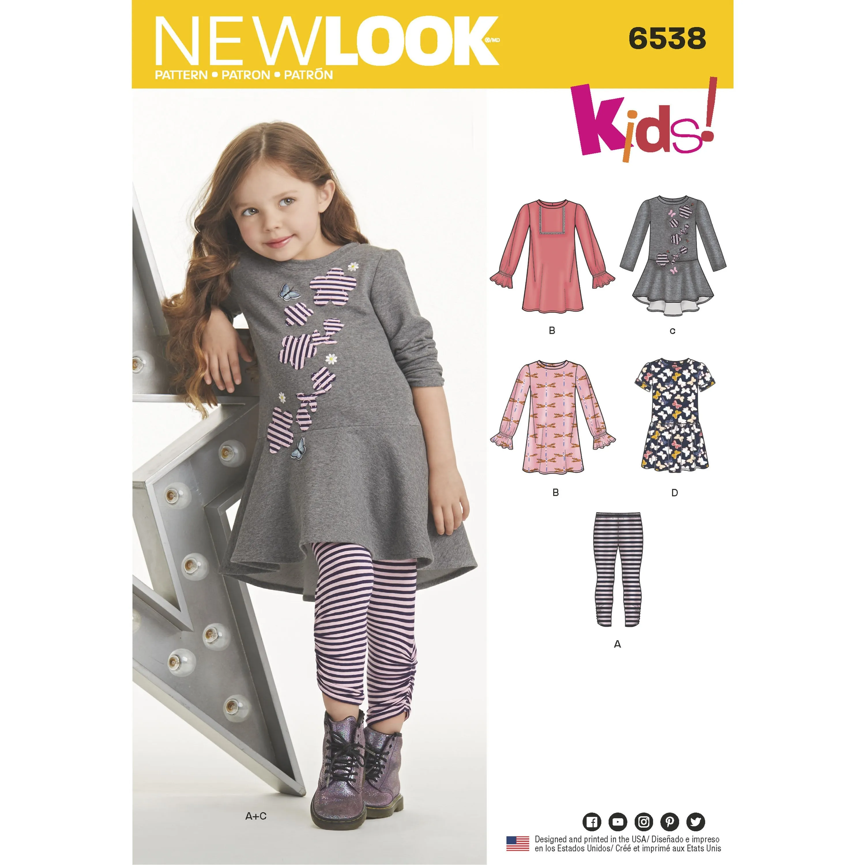 NL6538 Child's Knit Leggings and Dresses