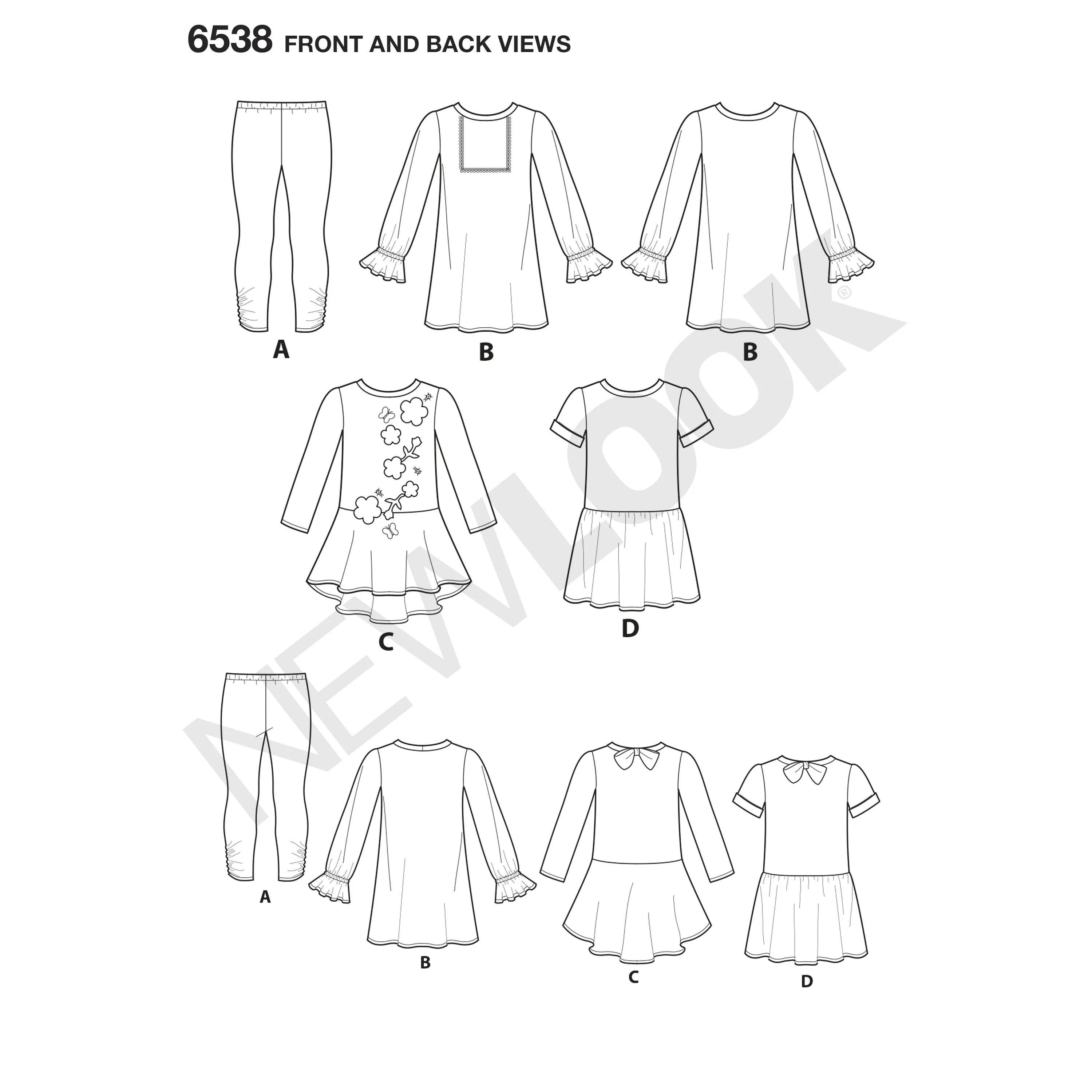 NL6538 Child's Knit Leggings and Dresses