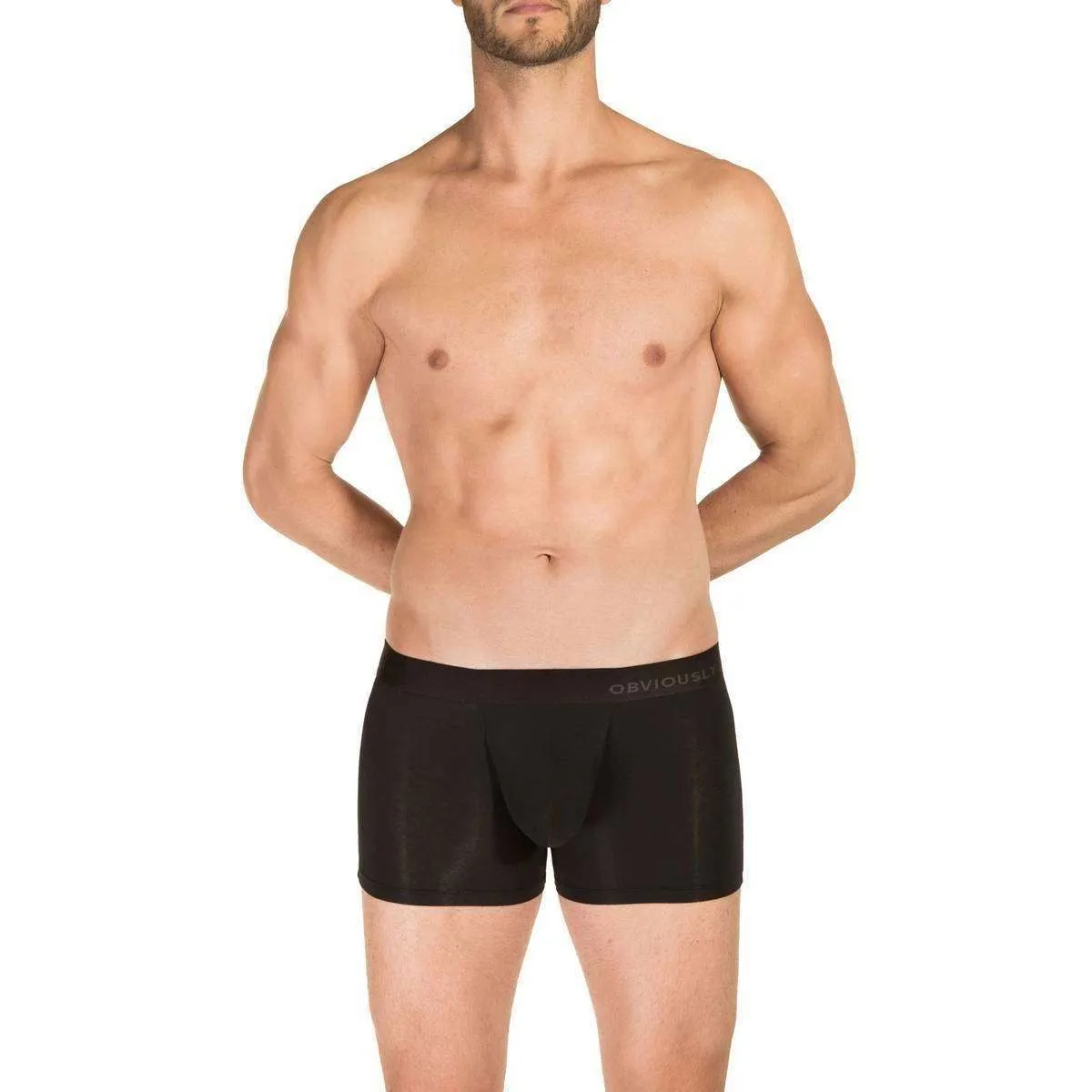 Obviously PrimeMan AnatoMAX Boxer Brief 3inch Leg - Black