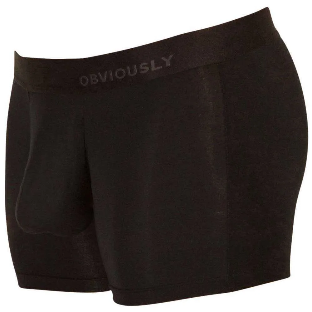 Obviously PrimeMan AnatoMAX Boxer Brief 3inch Leg - Black