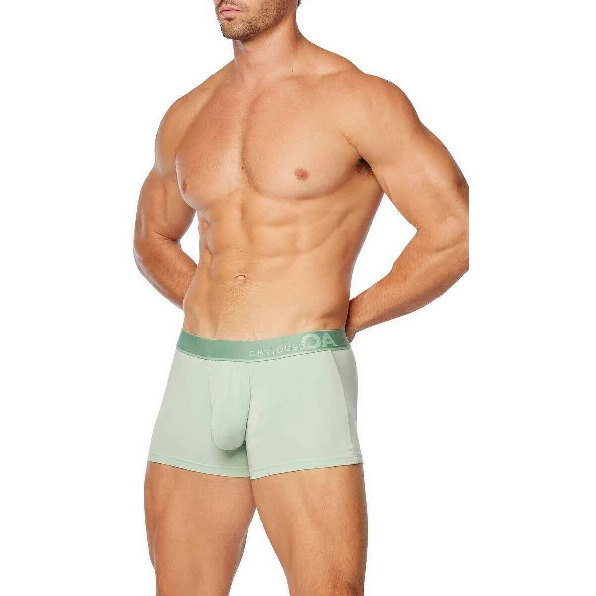 Obviously PrimeMan Boxer Brief 3inch Leg - Mint Green