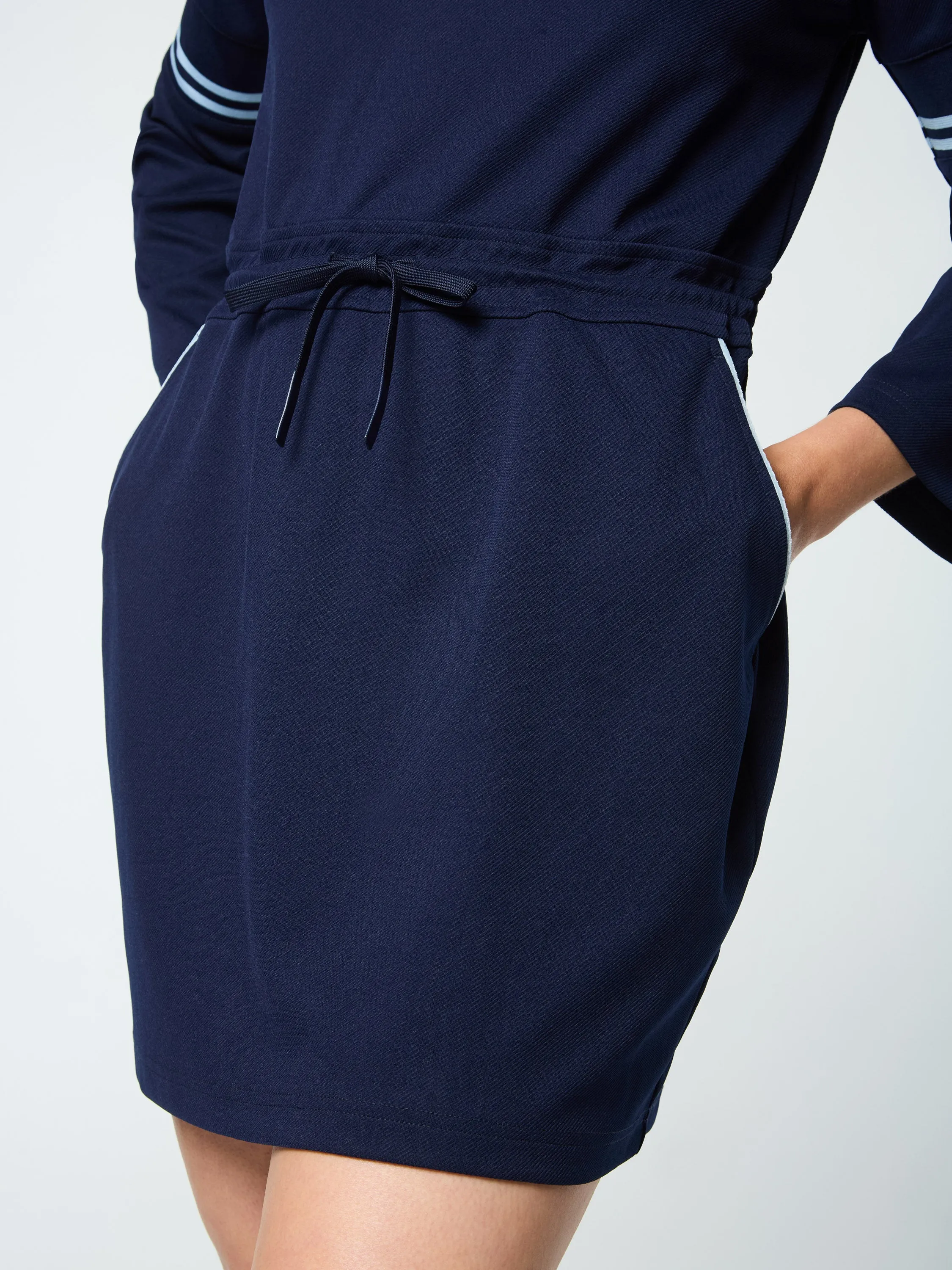 Pavia Twill Dress- Maritime Blue