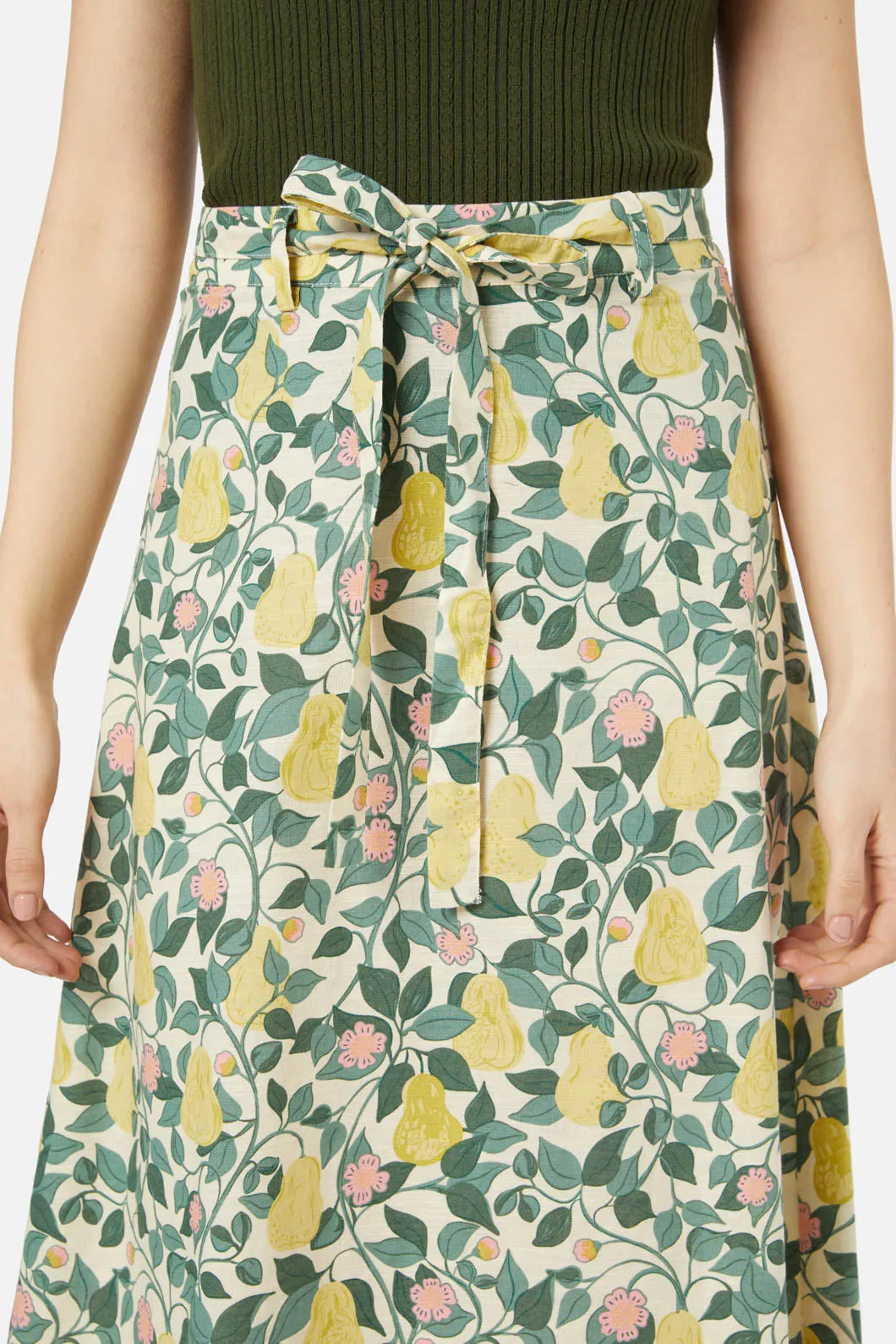 Pear Vine Midi Skirt