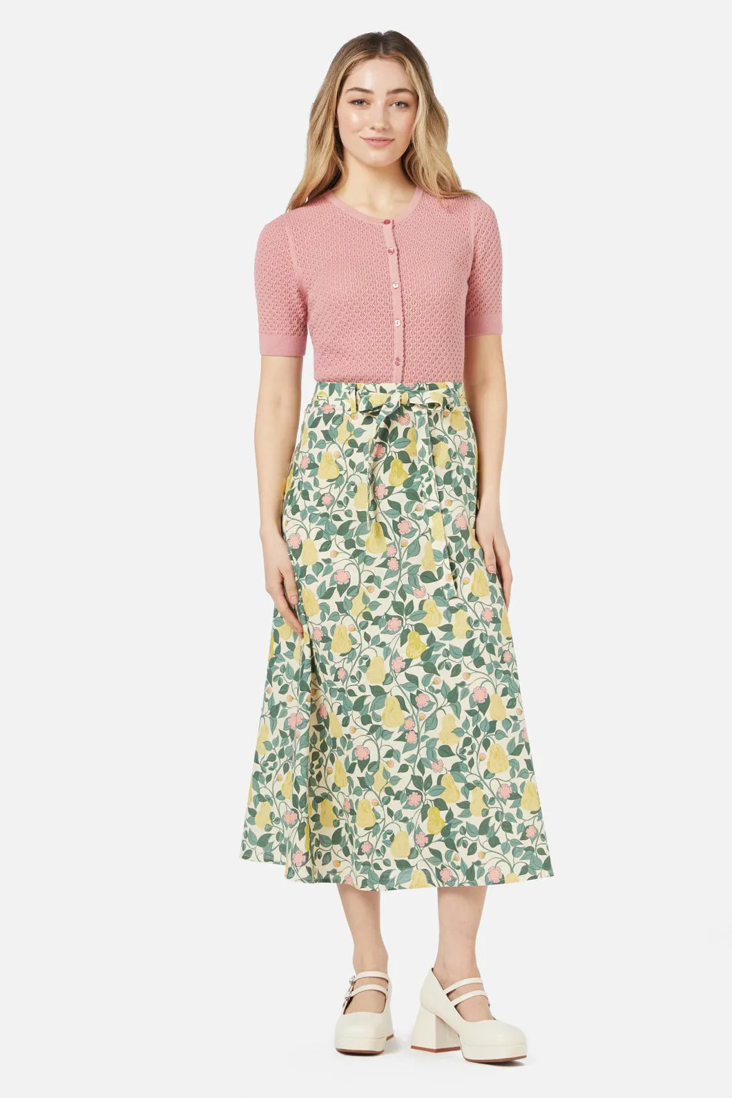 Pear Vine Midi Skirt