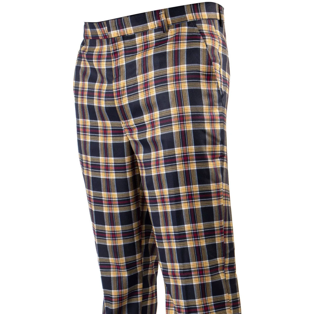 Plaid Black Yellow Red Pants