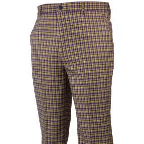 Plaid Purple Gold Check Pants