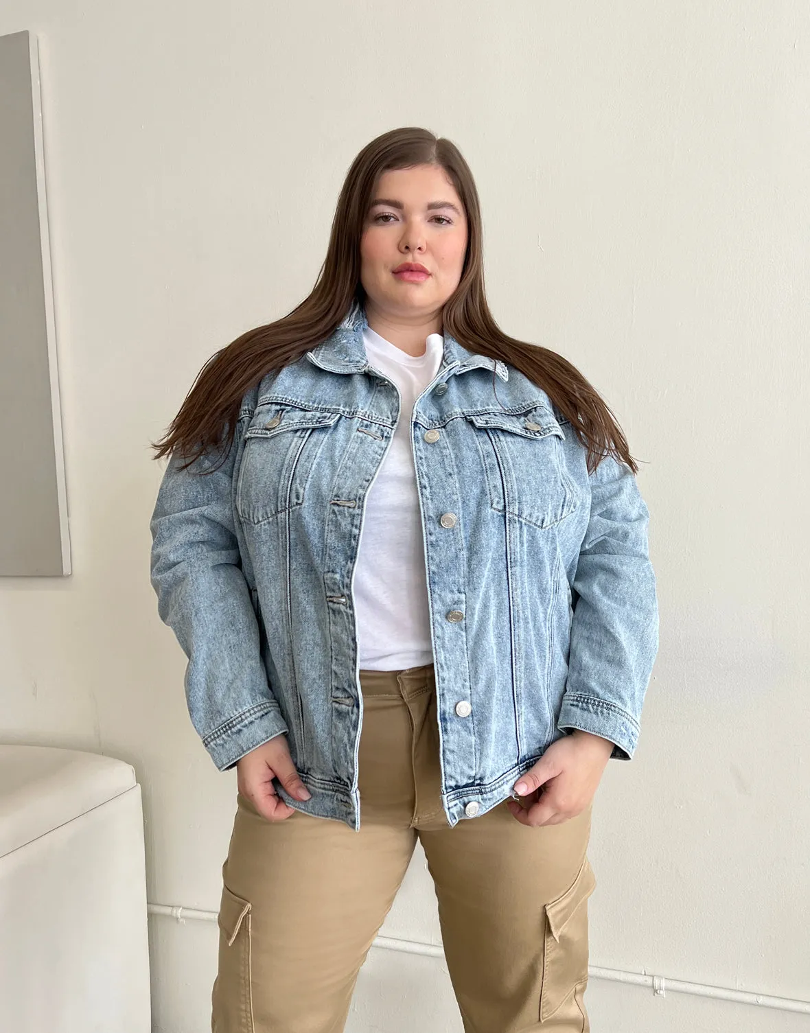 Plus Size Essential Denim Jacket