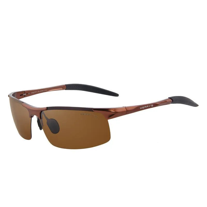 Polarized Aviation Aluminum Rimless Sunglass