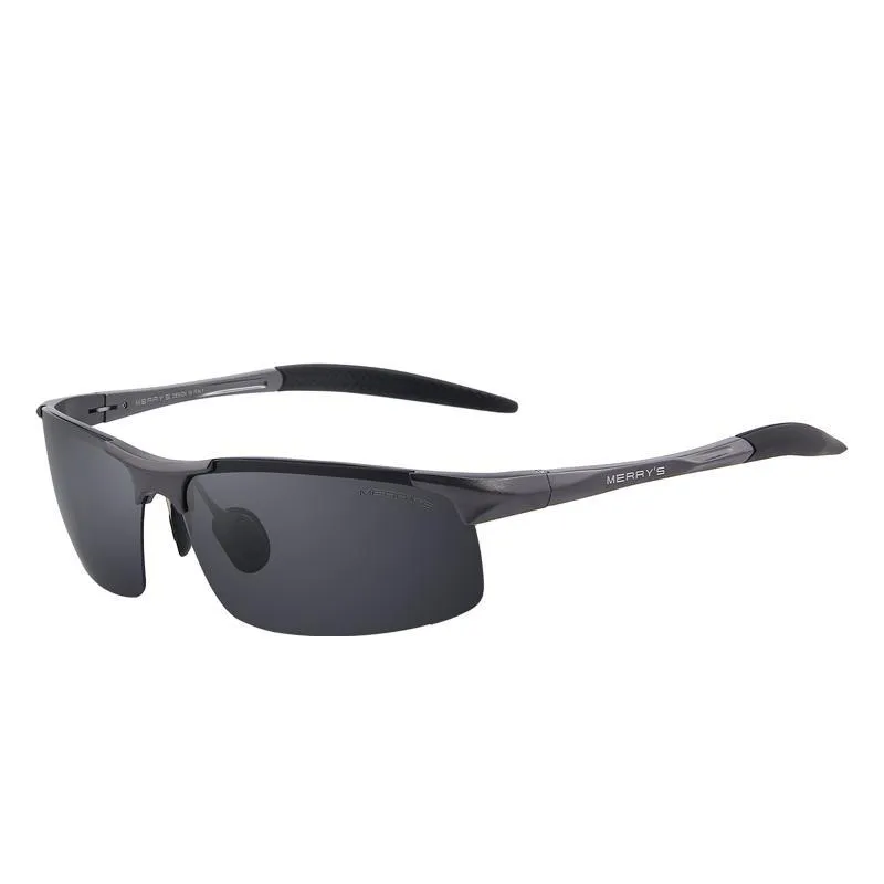 Polarized Aviation Aluminum Rimless Sunglass