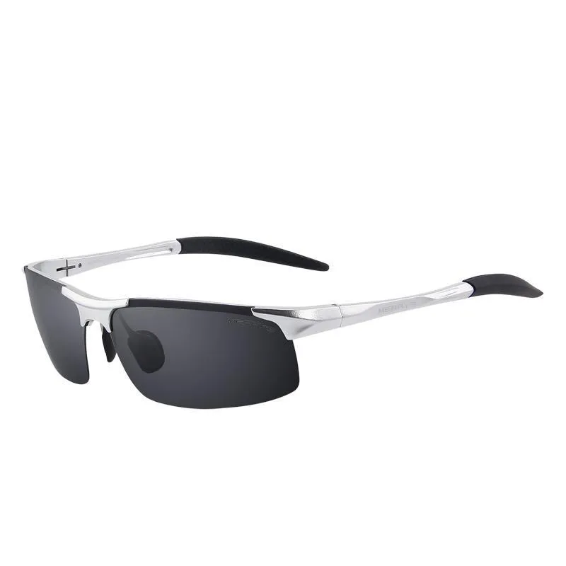 Polarized Aviation Aluminum Rimless Sunglass