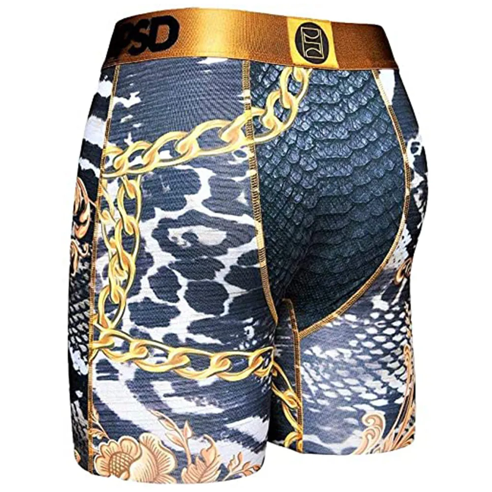 PSD Mens Pure Gold Boxer Brief Black Underwear