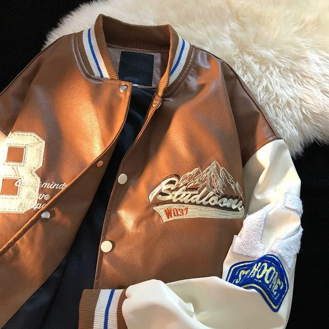 Retro Bomber Letterman Jacket