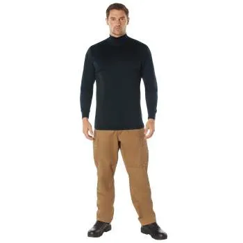 Rothco Moisture Wicking Mock Turtleneck / Midnight Navy Blue