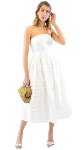 Sadie Strapless Dress - Off White