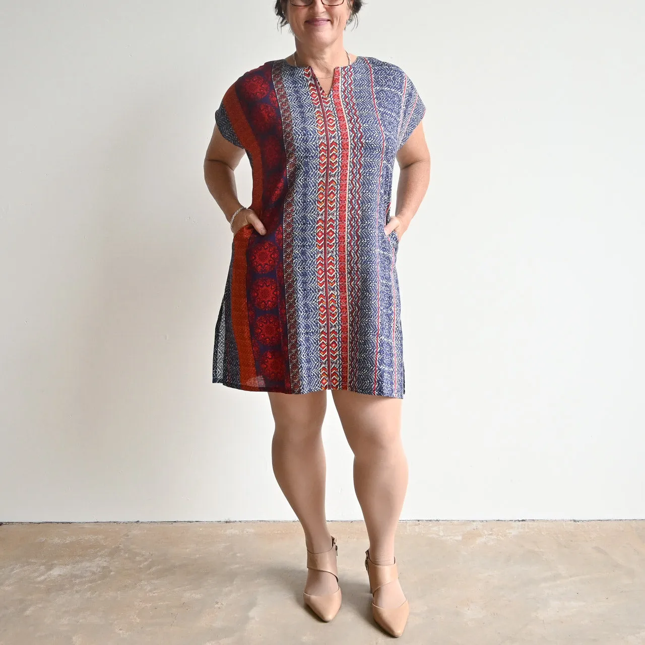 Sari Cotton Tunic Dress - Tribal