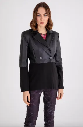 Shimmer Chic Jacket - Black Vegan