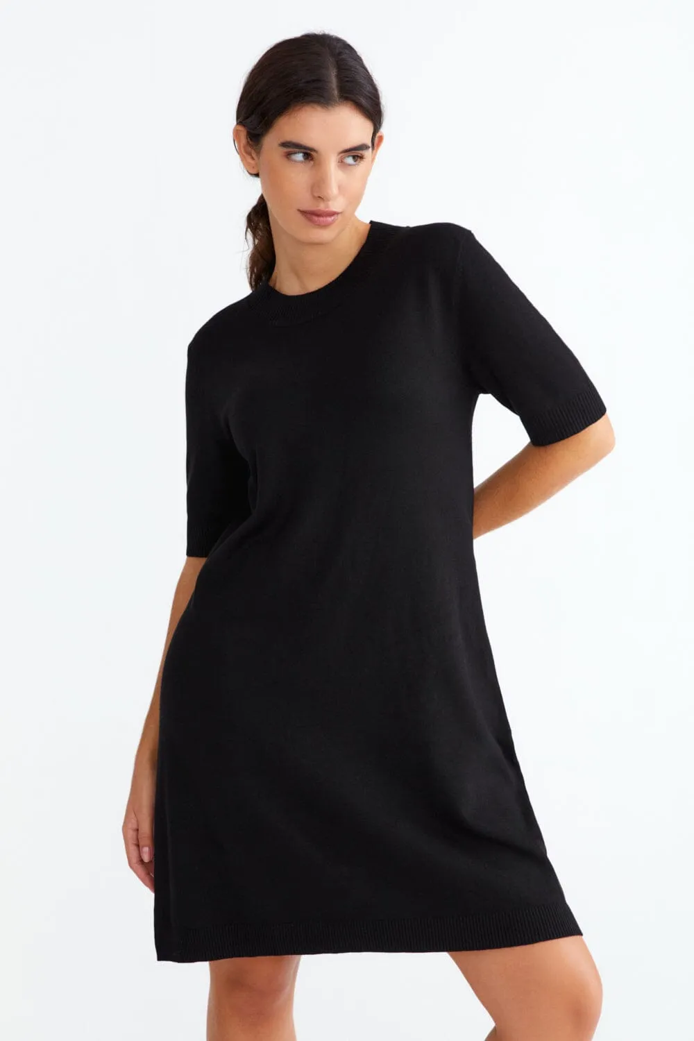 Short Sleeve Knit Dress