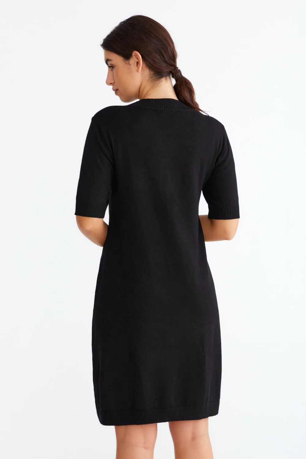 Short Sleeve Knit Dress