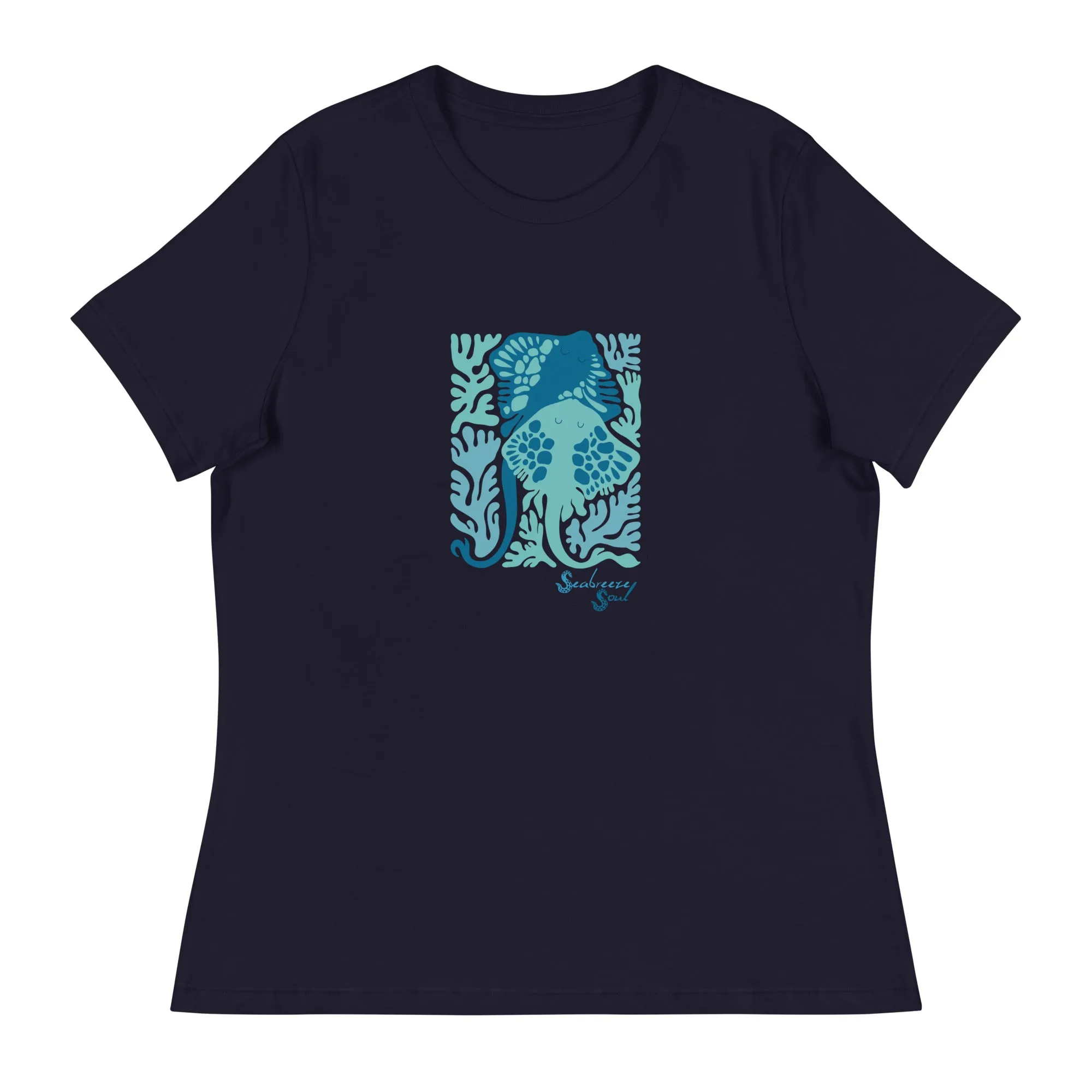 Sleepy Rays Women's Relaxed Tee ~ Seabreeze Soul