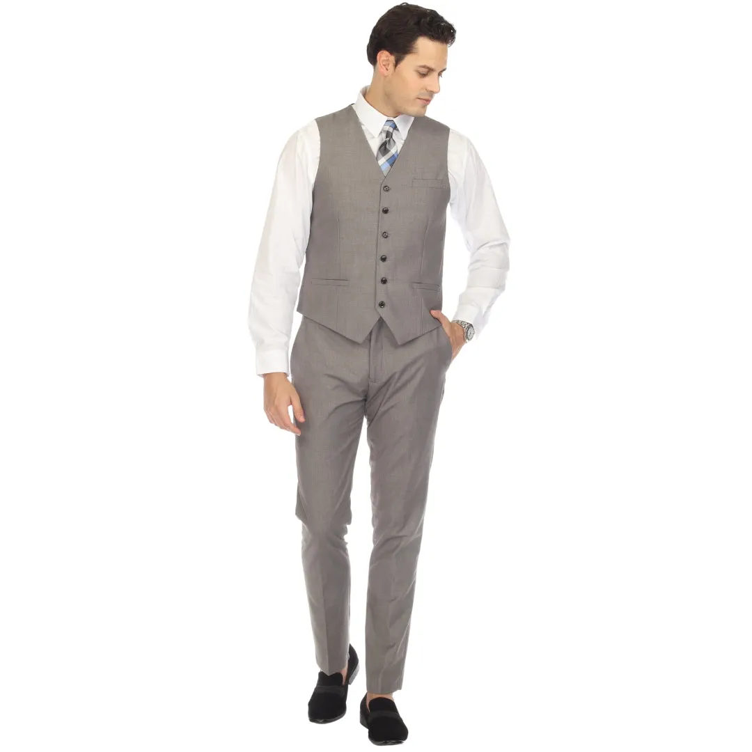 Solo Adjustable Casual & Formal Light Grey Vest