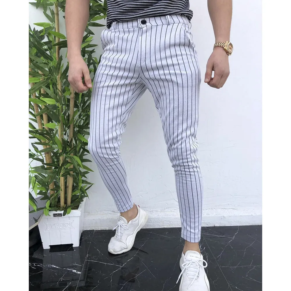 Striped casual pants