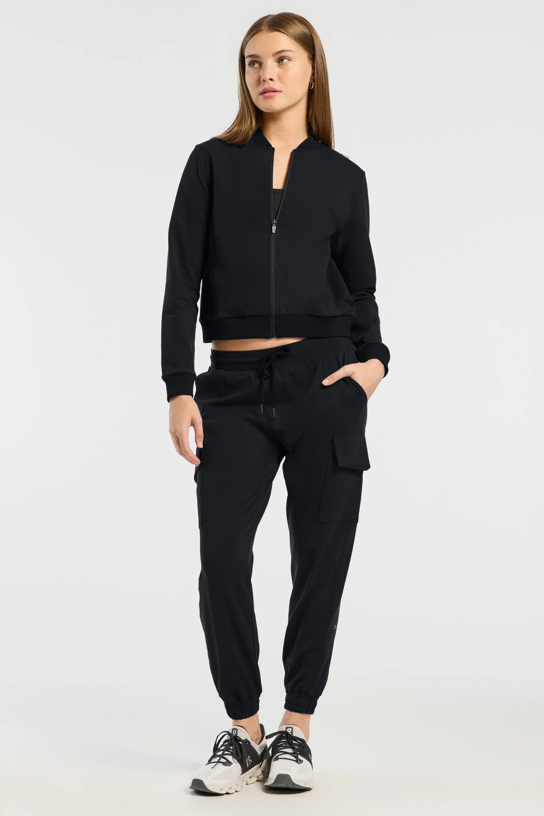 Supplex Bomber Jacket - Black