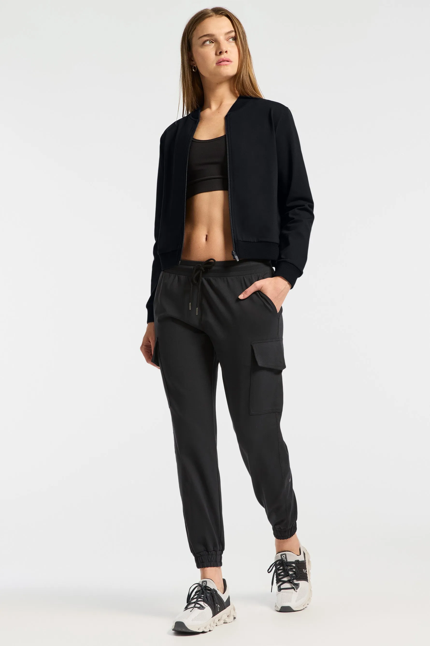 Supplex Bomber Jacket - Black