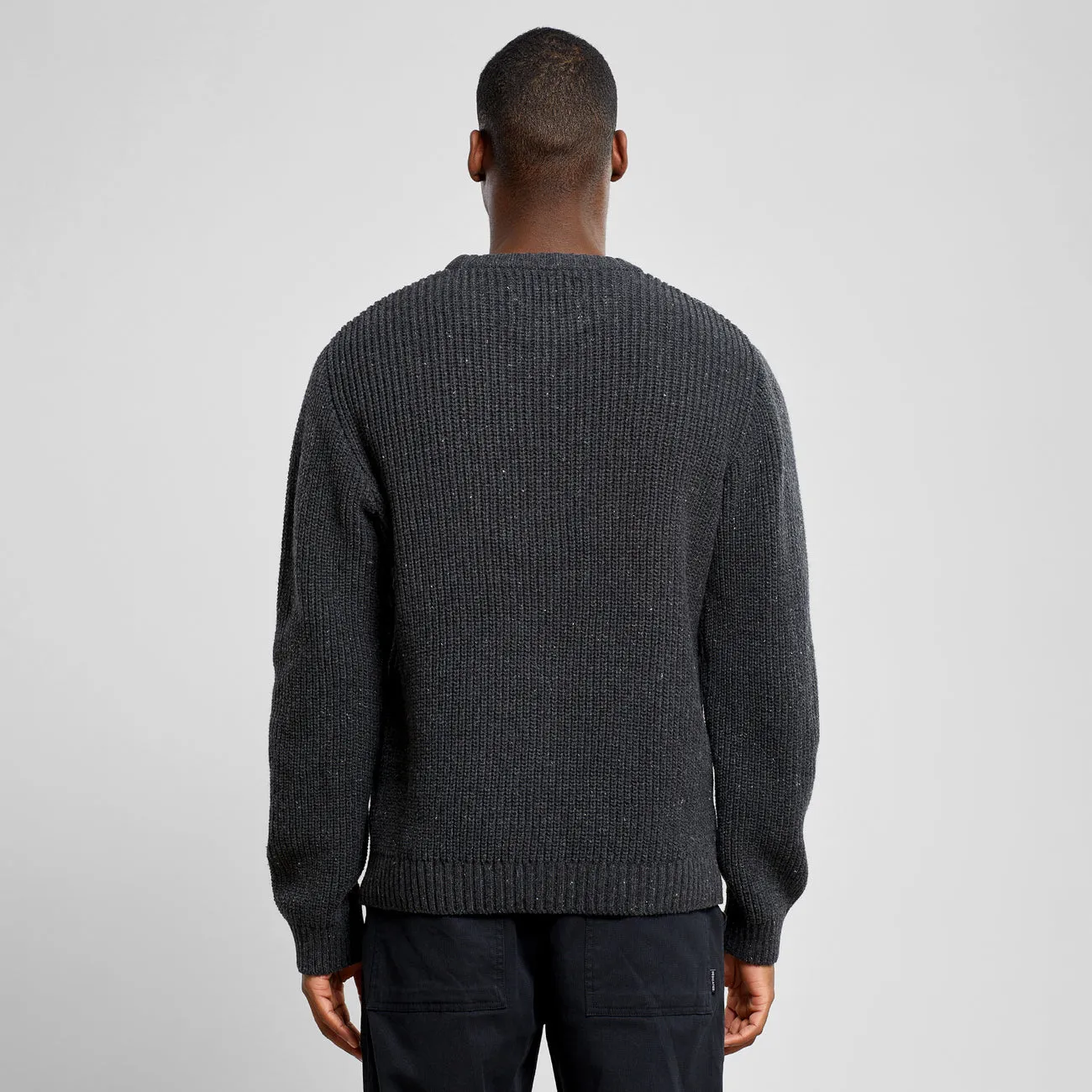 Sweater Ludvika Dark Grey Melange | DEDICATED