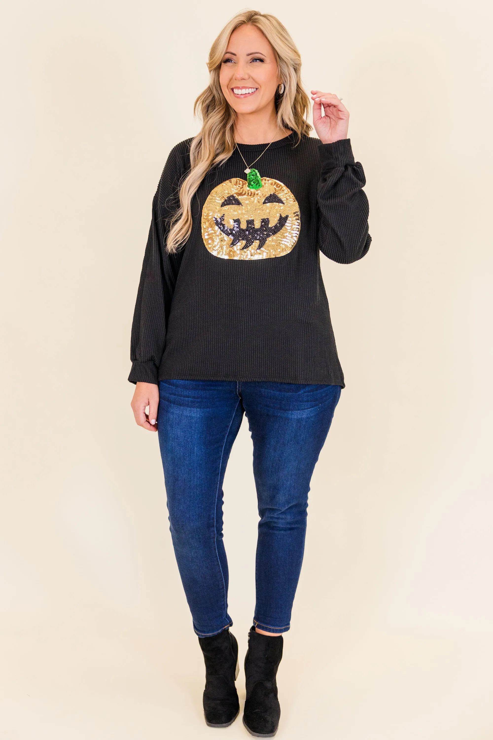 Sweet Or Spooky Pullover, Black