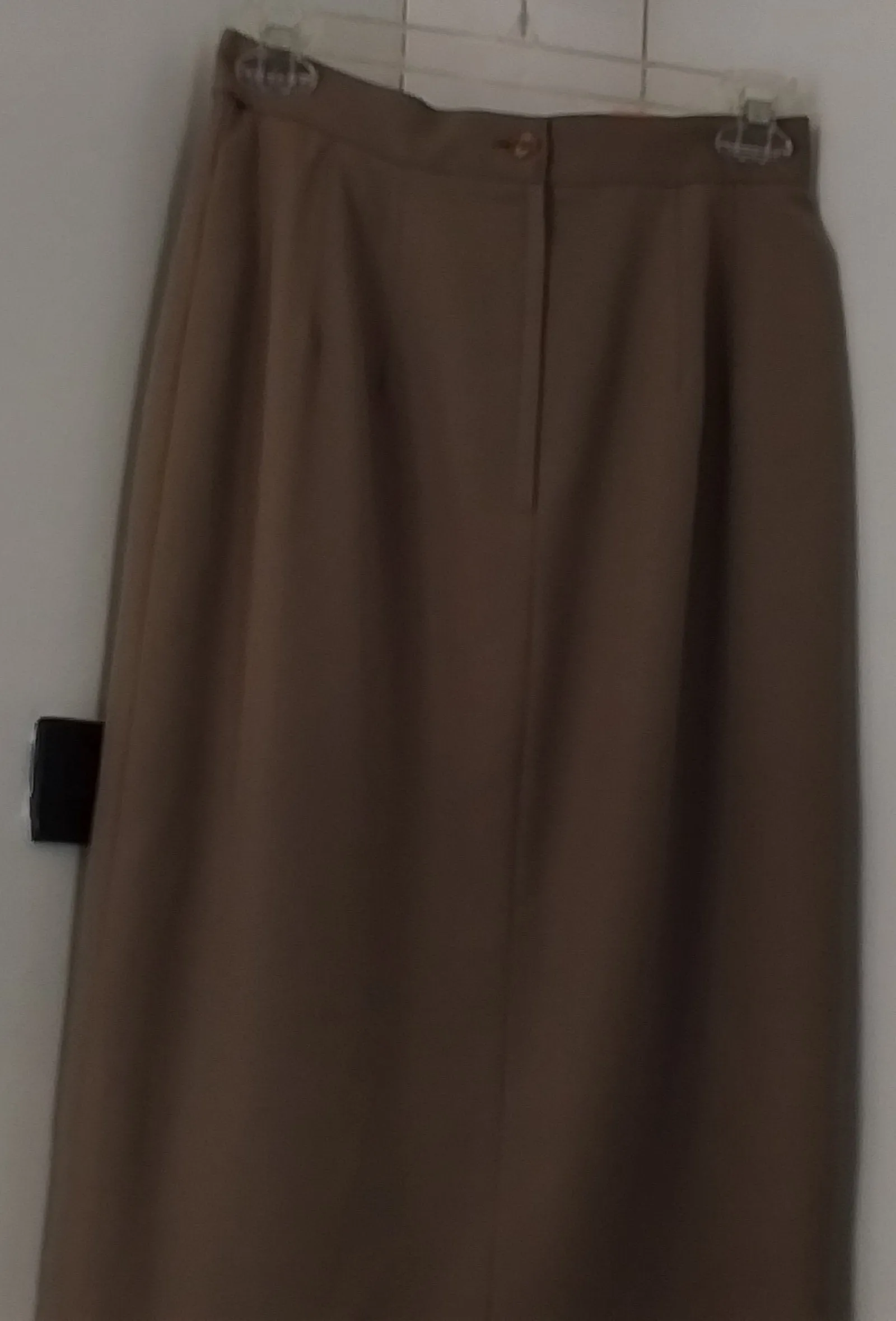 Talbots Women's Khaki Midi Pencil Skirt