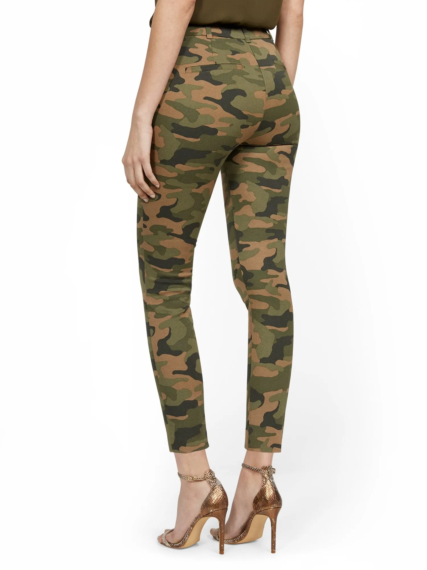 Tall Audrey High-Waisted Ankle Pant - Camo-Print