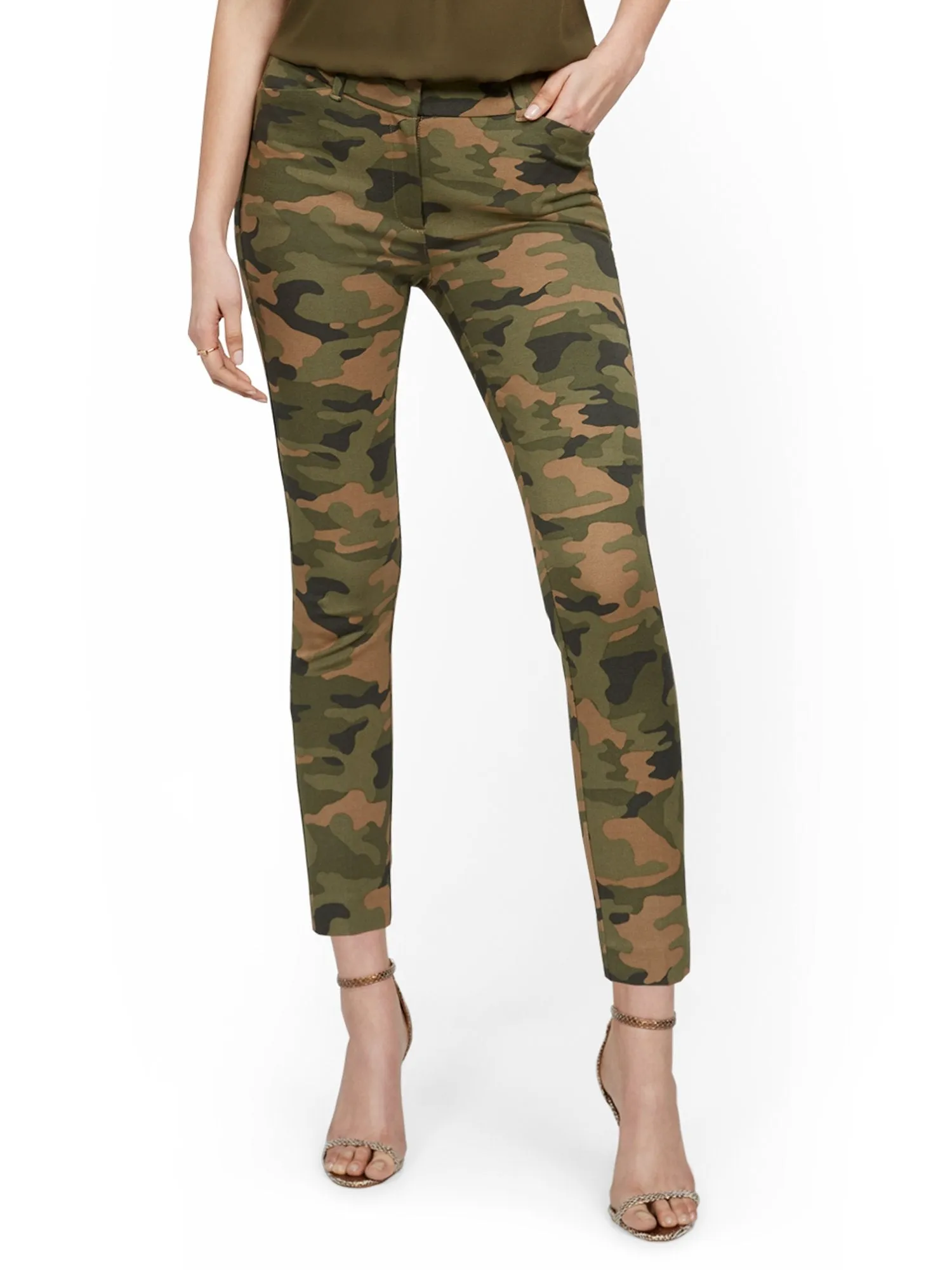 Tall Audrey High-Waisted Ankle Pant - Camo-Print