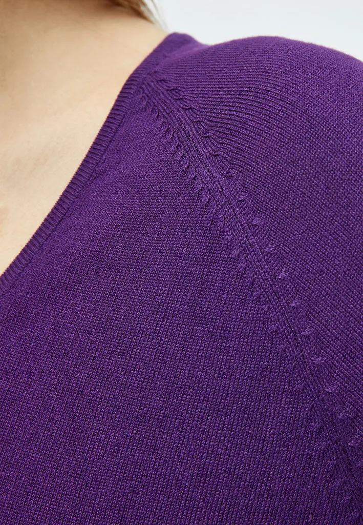 Tana Knit Pullover - Imperial Purple