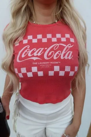 Team Coca Cola Baby Tee - Fire Red