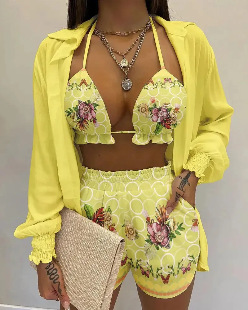 Tie Dye Print Brunch Wear Set