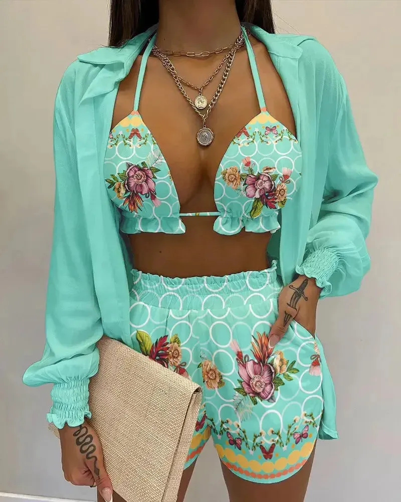 Tie Dye Print Brunch Wear Set