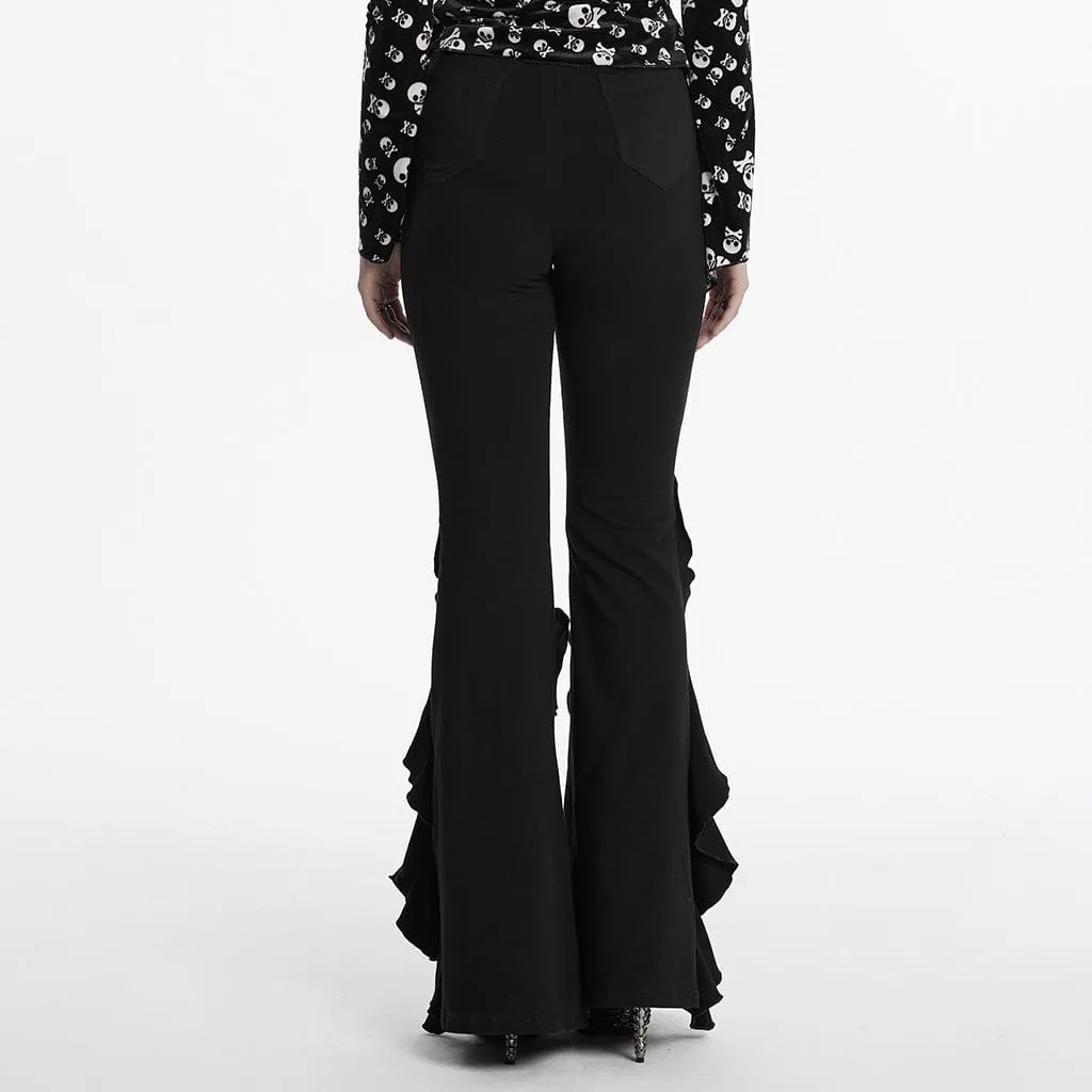 Women's Gothic Flared Flared Pants