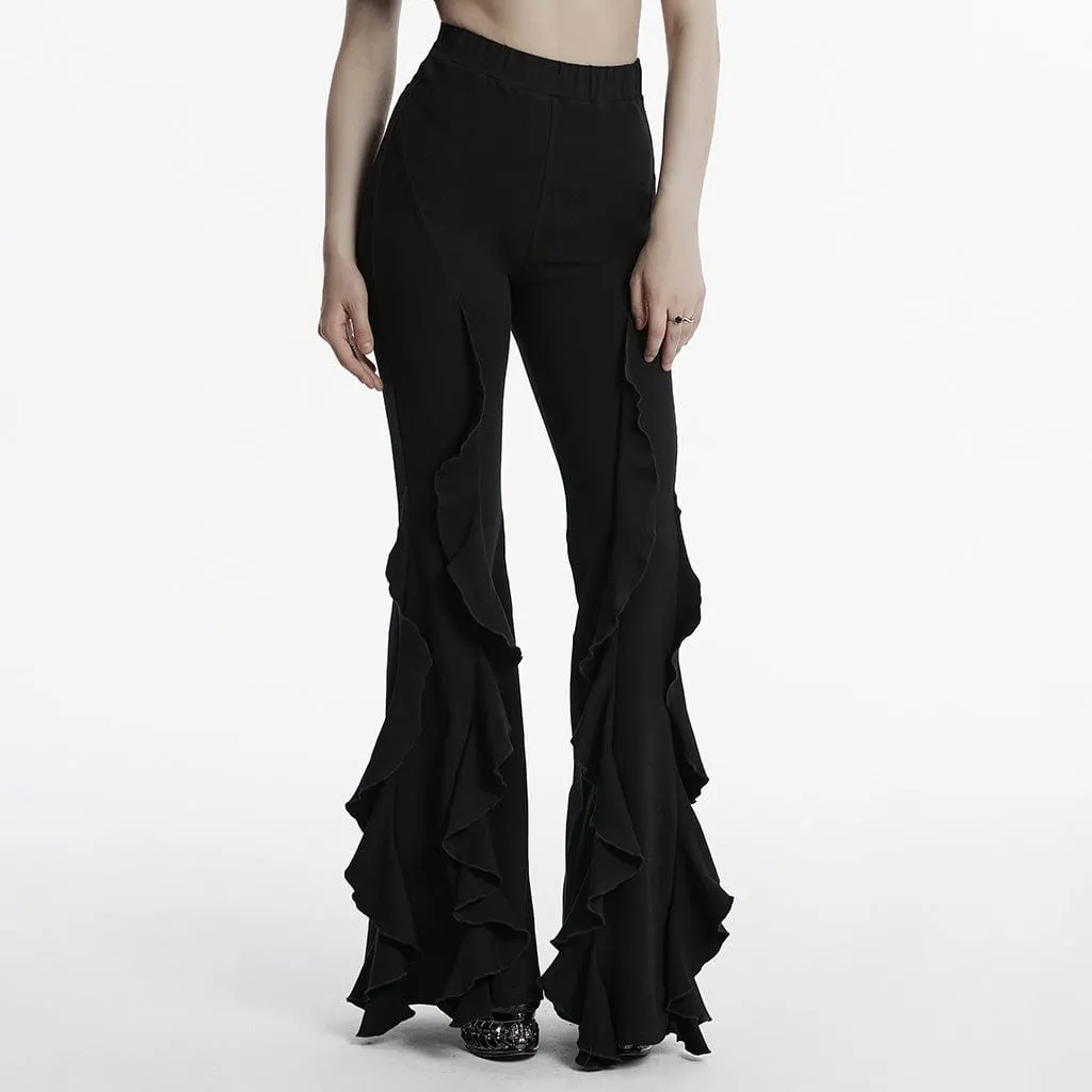 Women's Gothic Flared Flared Pants