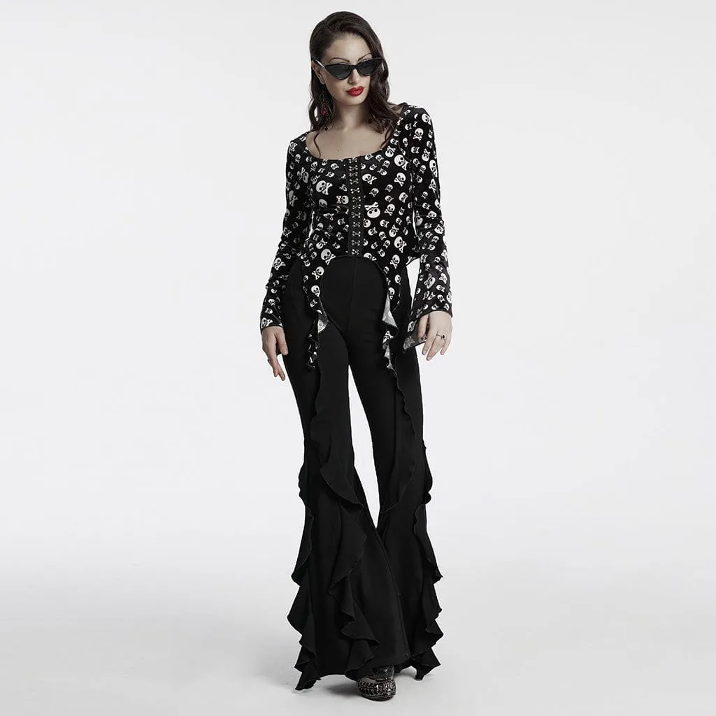 Women's Gothic Flared Flared Pants