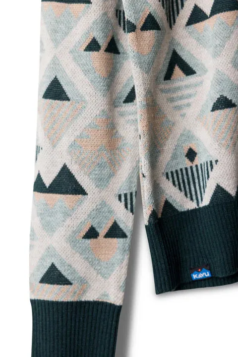 Women's Kavu | Hillrose Crewneck Sweater | Argyle Ridge