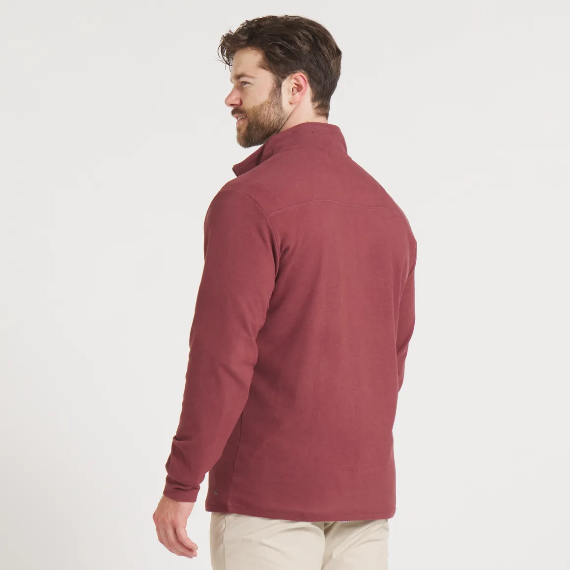 Woods Cross Brushed Pullover - Maroon