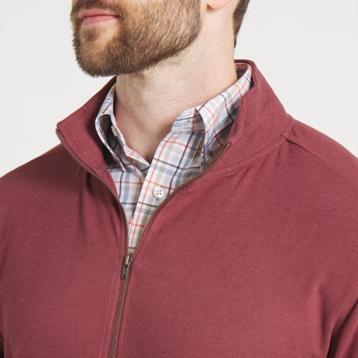 Woods Cross Brushed Pullover - Maroon