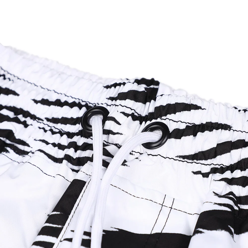 ZGZG WAVE VELVET SUPER WIDE BOX PANTS WHITE